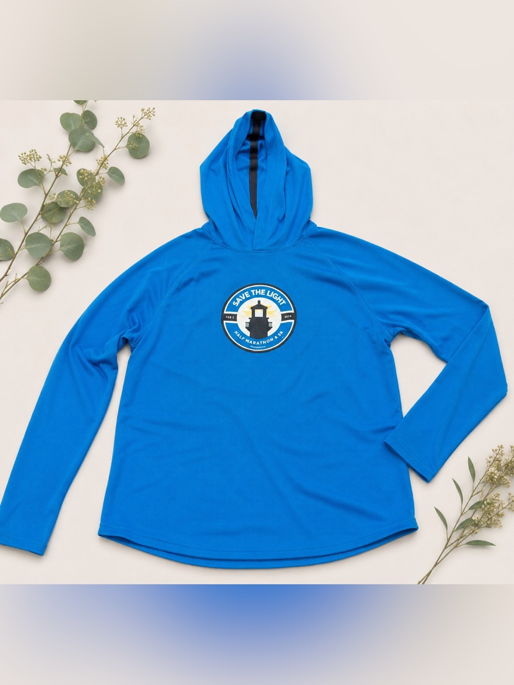 ‘Save The Light' Half Marathon Hooded Pullover 2024 Folly Beach